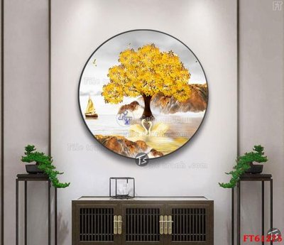 File in ấn Tranh treo pha lê gương FT 61275 (bản gốc) chất lượng cao