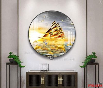 File gốc Tranh treo pha lê gương FT 61276 (AI/EPS) cho in ấn