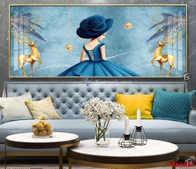 File tranh trang trí Tranh treo pha lê gương FT 61281 (tải file gốc)