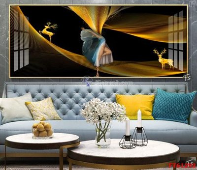 File gốc Tranh treo pha lê gương FT 61292 cho in ấn và thiết kế