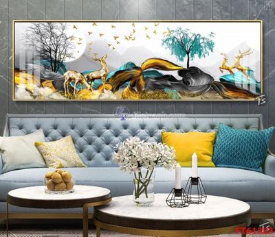 File gốc Tranh treo pha lê gương FT 61323 (in mica) cắt laser