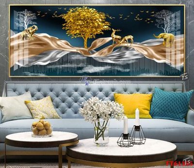 File tranh Tranh treo pha lê gương FT 61355 (gốc) in backlit film