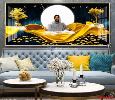 File tranh Tranh treo pha lê gương FT 61395 (gốc) chủ đề trừu tượng