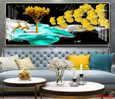 File in mica Tranh treo pha lê gương FT 61401 (bản gốc) siêu trong