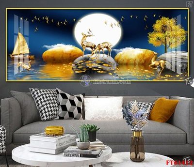 File tranh Tranh treo pha lê gương FT 61412 (gốc) phong cách tối giản