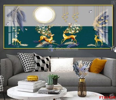 File gốc in tráng gương Tranh treo pha lê gương FT 61418 chi tiết