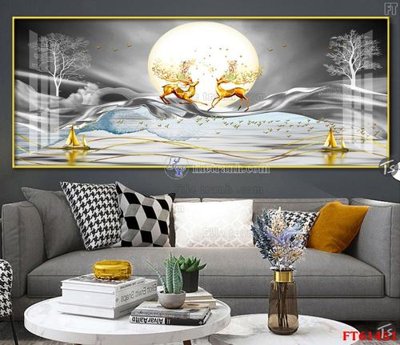 File tranh trang trí Tranh treo pha lê gương FT 61451 (file gốc)