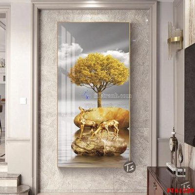 File in trần Tranh treo pha lê gương FT 61529 (bản gốc) trời sao