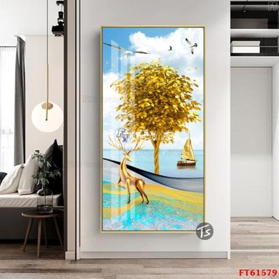 Tải file Tranh treo pha lê gương FT 61579 (gốc) làm tranh treo tường