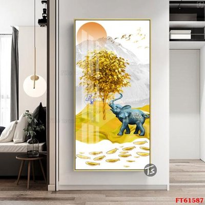 File gốc Tranh treo pha lê gương FT 61587 (bản quyền) cho in ấn