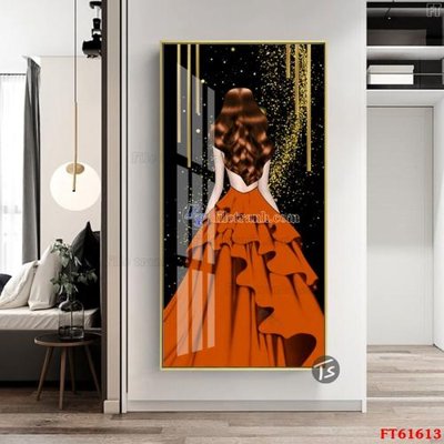 File tranh trang trí Tranh treo pha lê gương FT 61613 (file gốc)