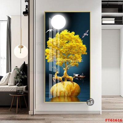 File PSD in ấn Tranh treo pha lê gương FT 61616 (chất lượng cao)