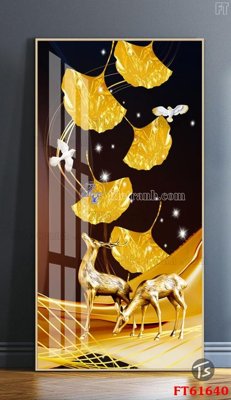 File ảnh Tranh treo pha lê gương FT 61640 (gốc) trang trí khách sạn