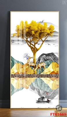 Chi tiết file tranh tráng gương Tranh treo pha lê gương FT 61665 (ảnh gốc)