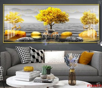 File tranh Tranh treo pha lê gương FT 61673 (gốc) chủ đề thiên nhiên