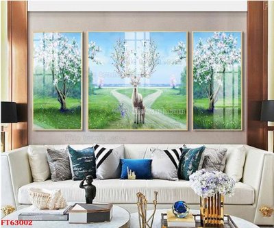 Download file gốc Tranh treo pha lê gương FT63002 (in lụa) nghệ thuật