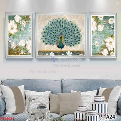 File tranh trang trí Tranh treo pha lê gương FT63021 (tải file gốc)