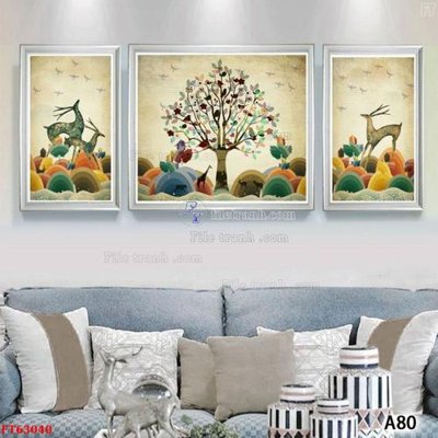 Tải file Tranh treo pha lê gương FT63040 (ảnh gốc) in gạch men