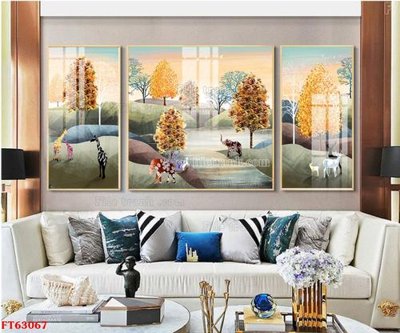 File PSD Tranh treo pha lê gương FT63067 (gốc) tách lớp chi tiết