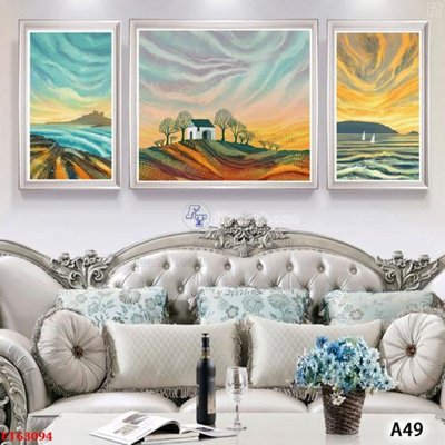 File tranh Tranh treo pha lê gương FT63094 (gốc) chủ đề thành phố