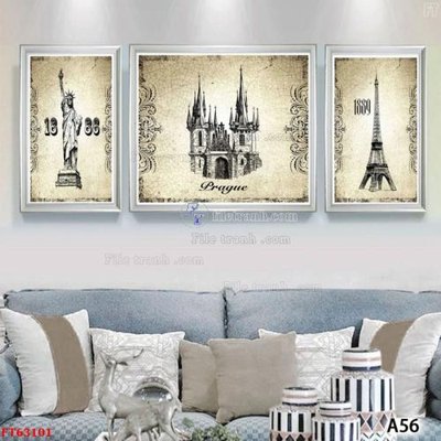 File ảnh gốc Tranh treo pha lê gương FT63101 (chuyên in mica)