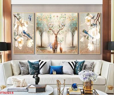 File tranh Tranh treo pha lê gương FT63214 (bản gốc) treo phòng ăn