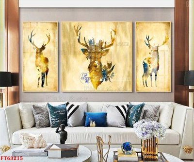 File in trần Tranh treo pha lê gương FT63215 (bản gốc) trời sao