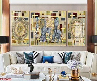 File gốc Tranh treo pha lê gương FT63225 (trang trí) phòng trẻ em