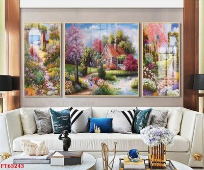 File gốc Tranh treo pha lê gương FT63243 (in tráng gương) sang trọng