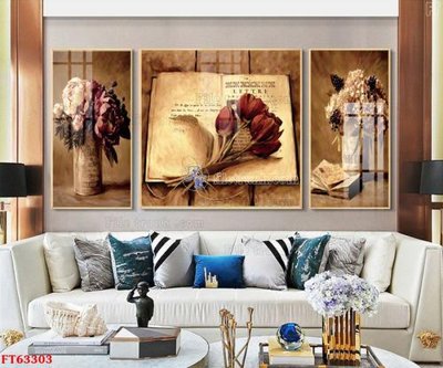 File tranh Tranh treo pha lê gương FT63303 (ảnh gốc) in trần xuyên sáng