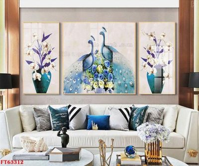 File tranh Tranh treo pha lê gương FT63312 (ảnh gốc) in trần xuyên sáng