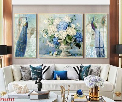 File gốc Tranh treo pha lê gương FT63317 (in lụa) trang trí tường