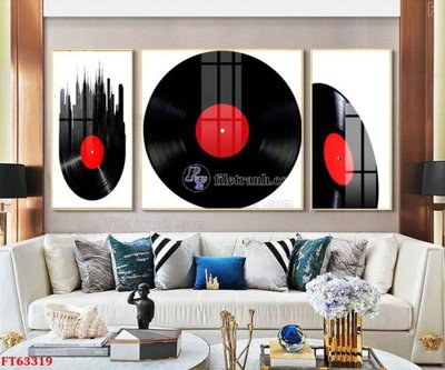 File in trần Tranh treo pha lê gương FT63319 (bản gốc) phong cảnh