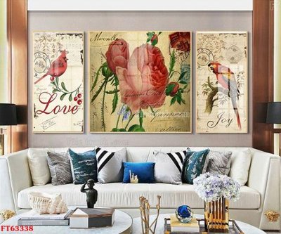 Tải file tranh gốc Tranh treo pha lê gương FT63338 chất lượng cao