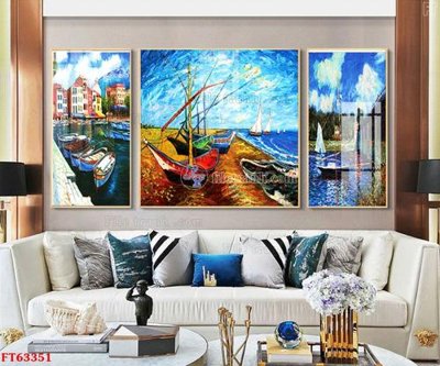 File tranh Tranh treo pha lê gương FT63351 (file gốc) chuẩn màu in