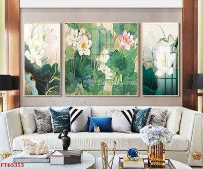 File gốc Tranh treo pha lê gương FT63353 (phong cách) cổ điển