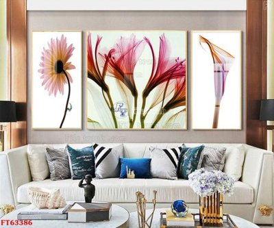 File PSD Tranh treo pha lê gương FT63386 (gốc) nhiều lớp (multi-layer)