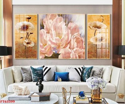 File gốc Tranh treo pha lê gương FT63399 (in ấn) màu sắc trung thực