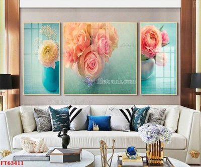 File tranh ảnh gốc Tranh treo pha lê gương FT63411 dùng cho in khổ lớn