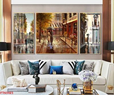 File gốc Tranh treo pha lê gương FT63421 (phong cách) cổ điển