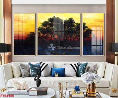 File in trần Tranh treo pha lê gương FT63488 (bản gốc) 5D