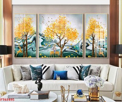 File gốc Tranh treo pha lê gương FT63495 (in mica) làm bảng hiệu