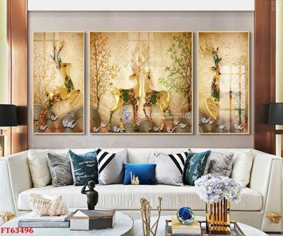 File gốc Tranh treo pha lê gương FT63496 (in 3D) cho trang trí