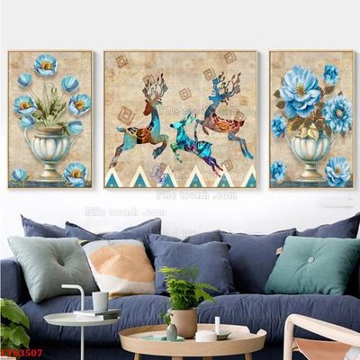 File tranh Tranh treo pha lê gương FT63507 (gốc) phong cách tối giản