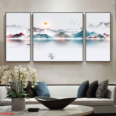 Tải file Tranh treo pha lê gương FT63536 (ảnh gốc) in gạch men