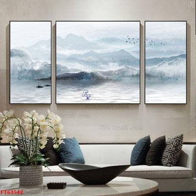 File gốc Tranh treo pha lê gương FT63542 (thiết kế) độc quyền