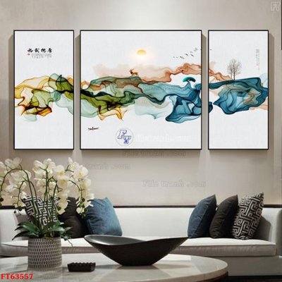 Download file gốc Tranh treo pha lê gương FT63557 (in lụa) cao cấp