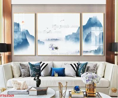 File ảnh Tranh treo pha lê gương FT63569 (gốc) cho trang trí nhà hàng