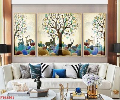 File gốc Tranh treo pha lê gương FT63591 cho in ấn và thiết kế