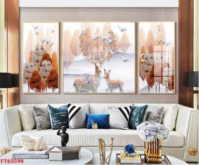 File ảnh Tranh treo pha lê gương FT63598 (gốc) in backdrop sự kiện